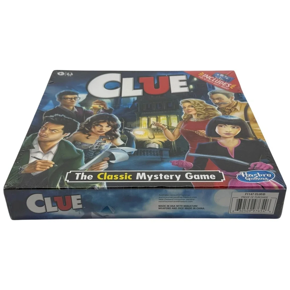 Clue The Classic Mystery Game Board Game Hasbro Gaming New‎ Sealed Fun